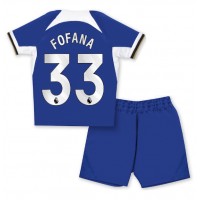 Chelsea Wesley Fofana #33 Replica Home Minikit 2023-24 Short Sleeve (+ pants)
